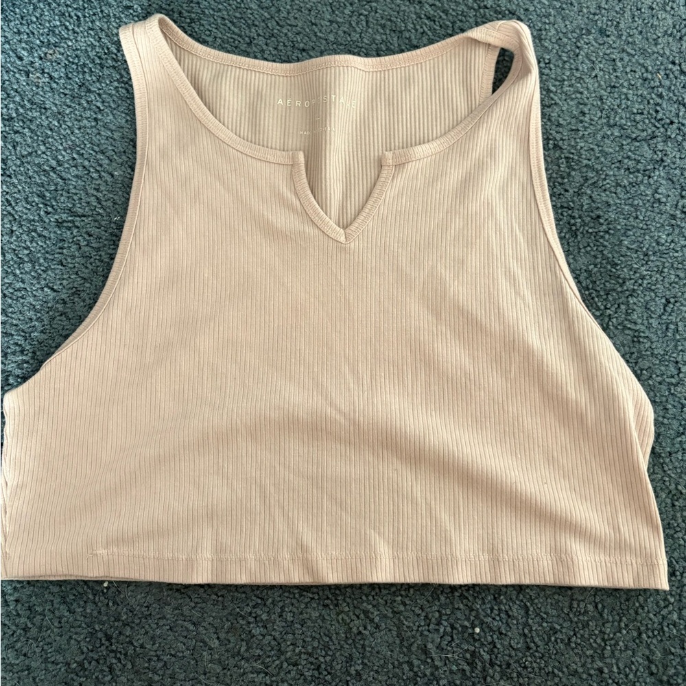 Aeropostale Light Pink Crop Tank Top